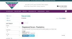 Desktop Screenshot of huttvalleydhb.careercentre.net.nz