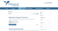 Desktop Screenshot of pegasushealth.careercentre.net.nz